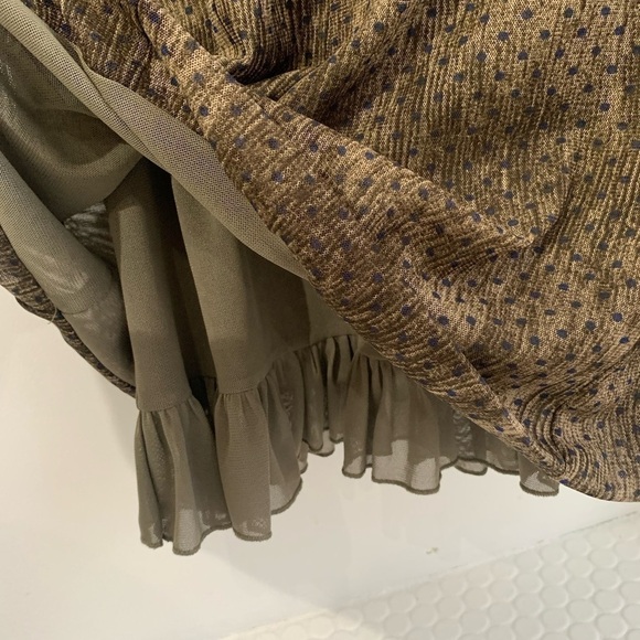 Made in Turkey 🇹🇷 Jane & John brown dress sheer long sleeve - size medium. - Picture 6 of 8